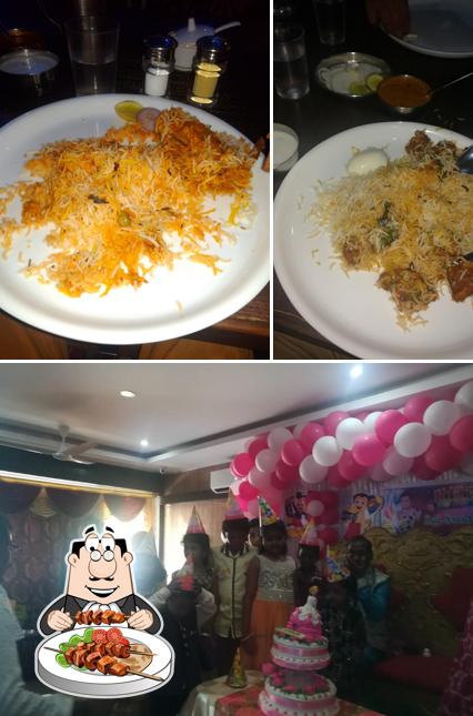 This is the picture showing food and birthday at Rensi Restaurant