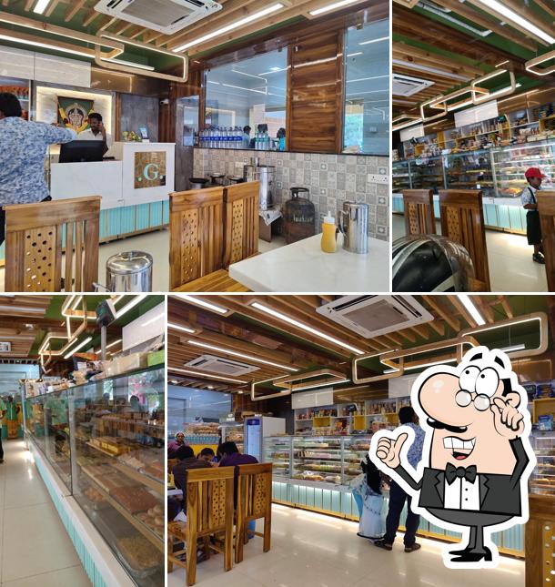 The interior of Gowmariamman bakery and sweets