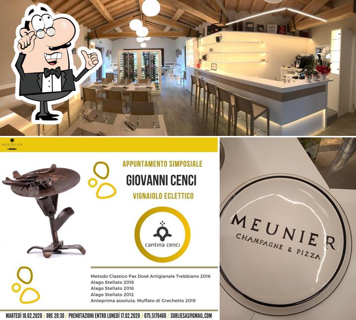 Gli interni di Meunier Champagne e Pizza