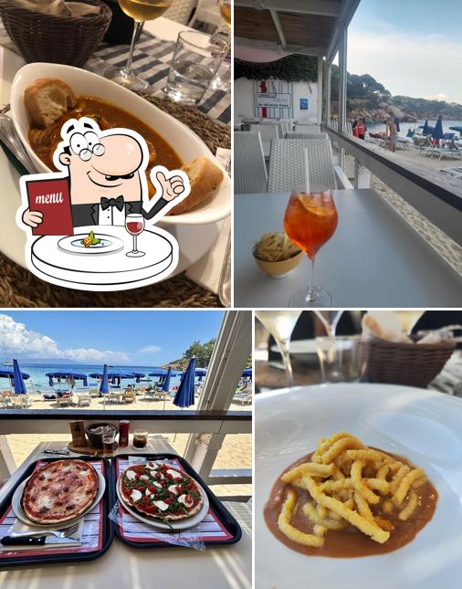 Platti al Ristorante Bar Cannelle on the Beach