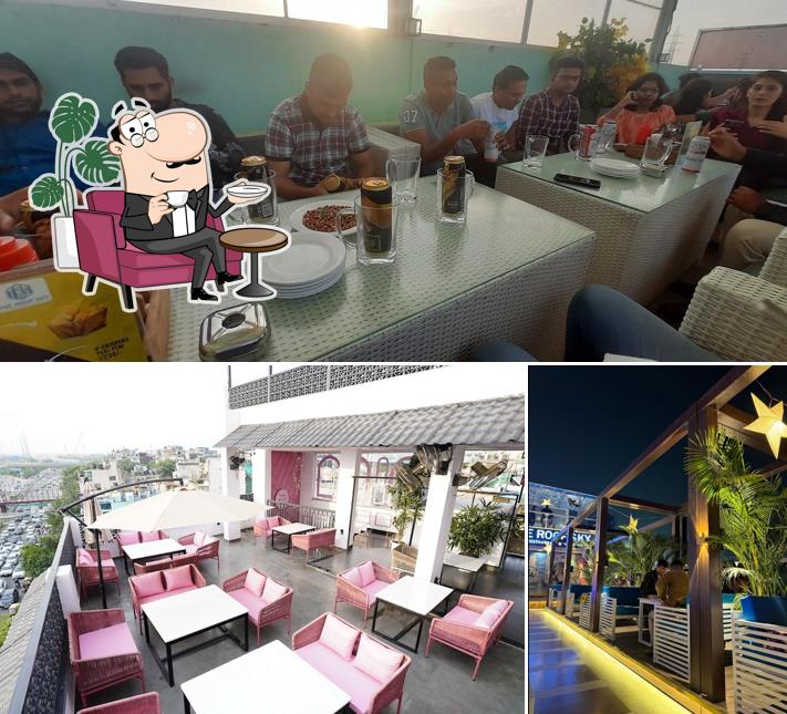 Check out how Rooftop restaurant and cafe looks inside