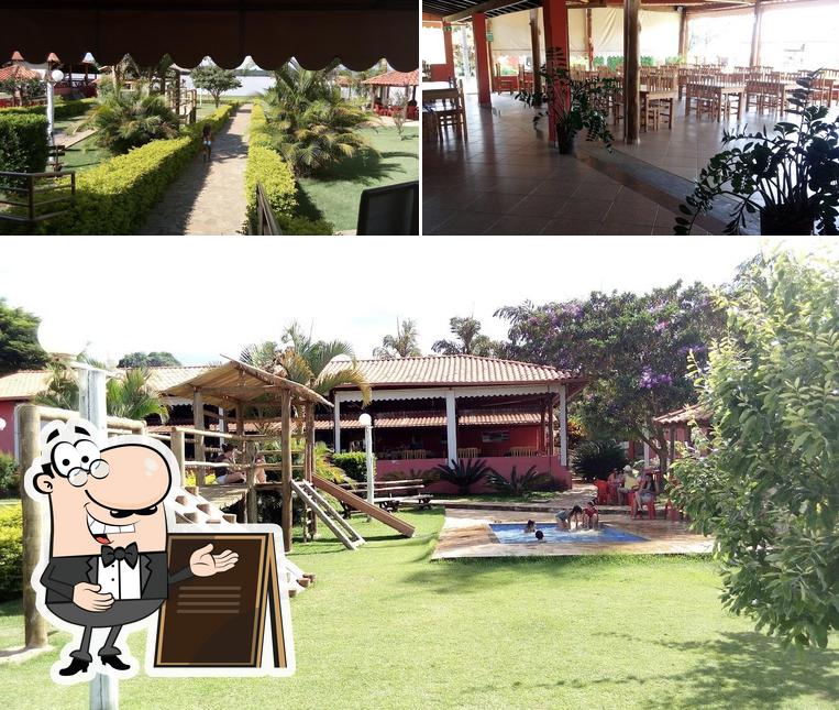 Confira a ilustração apresentando exterior e interior no Restaurante Espaço Lago da Serra - Ofenil