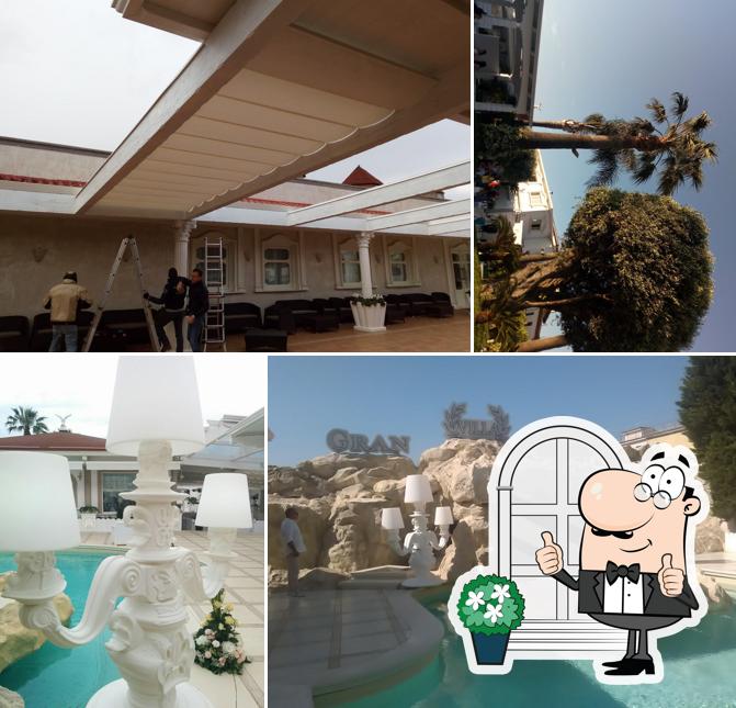 Puoi goderti l'aria fresca dal dehors di villa gran bruro