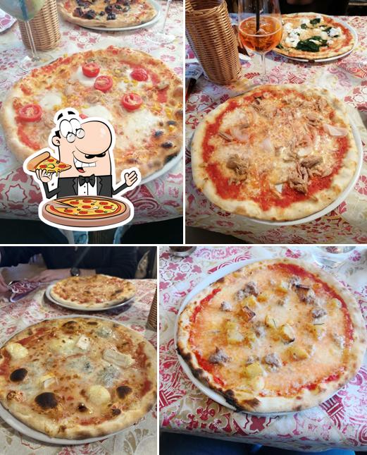 A La Stua, puoi ordinare una bella pizza