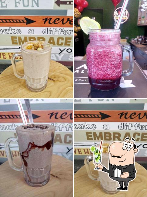 Try out various drinks served at Anti Alcohol