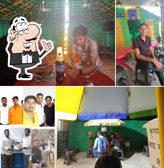 The interior of Ratnasagar Restaurant