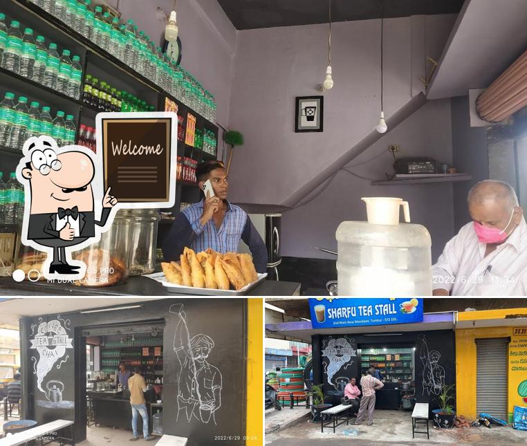 See this picture of Sharafu Tea Stall