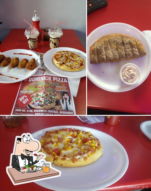 Food at Dominick Pizza Neemrana