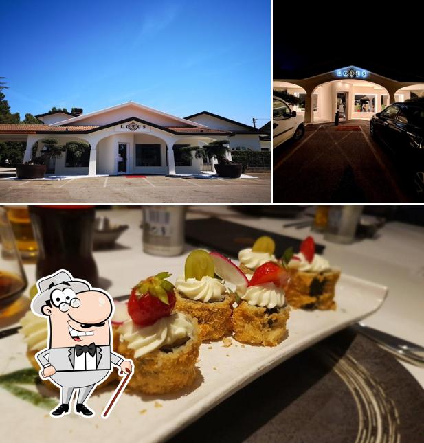 Questa è la foto che mostra la esterno e dolce di Ristorante Lotus