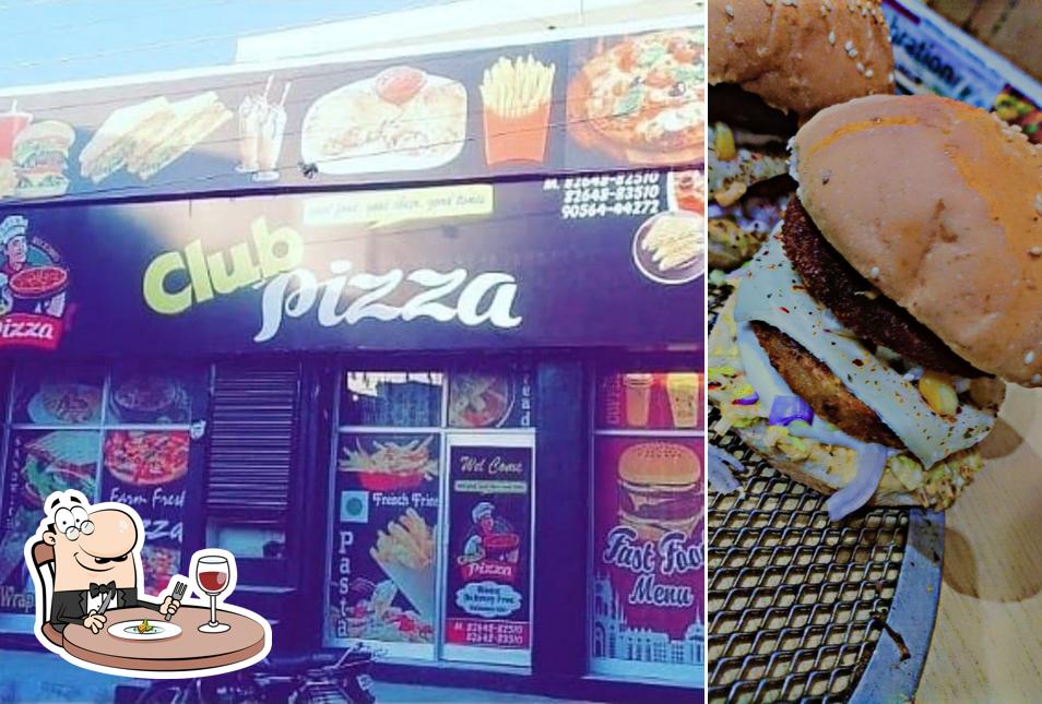 Food at Club pizza