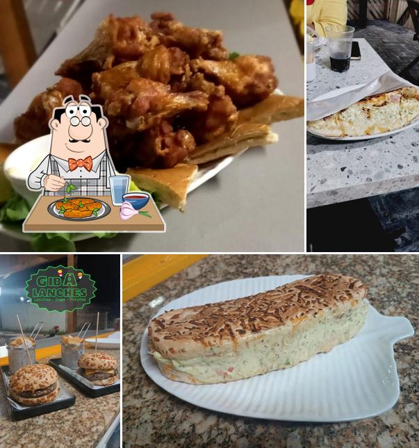 Asas de frango em Giba lanches