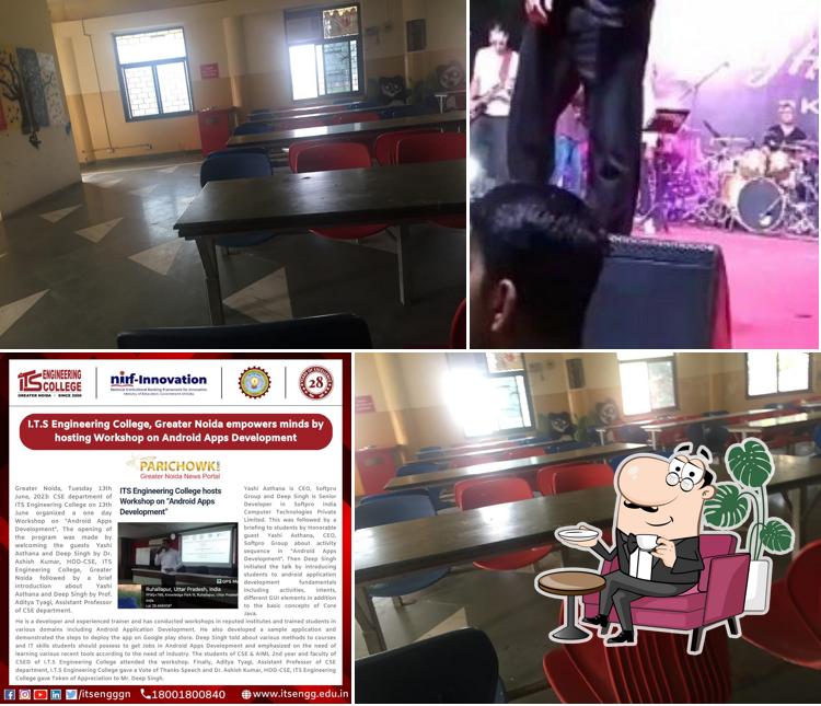 Take a seat at one of the tables at ITS Cafeteria