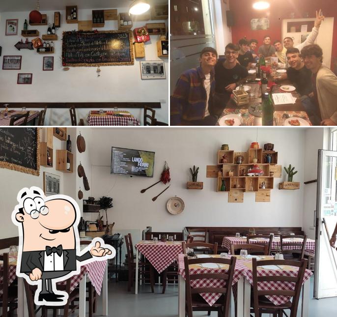 La immagine di interni e tavolo da pranzo da Osteria Feelsgood