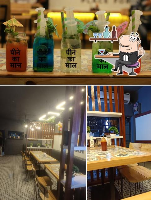 Among different things one can find interior and food at Size Zero Cafe