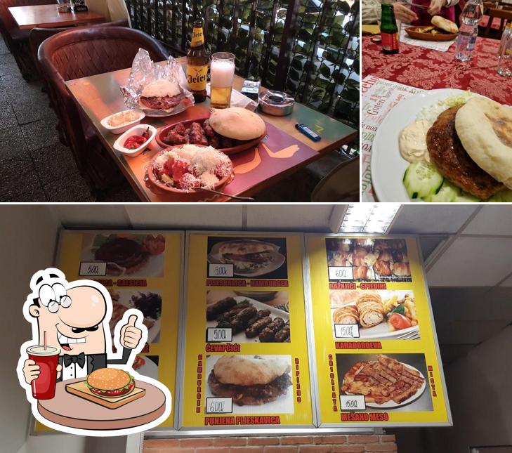 Concediti un bell'hamburger a Cevapcici & Pljeskavica "Rostilj kod Dace"