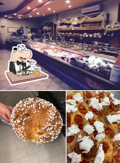 La cibo e esterno del ristorante