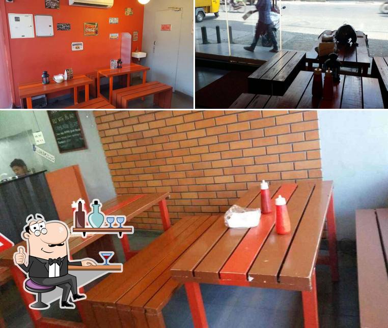 The interior of The Burger Junction