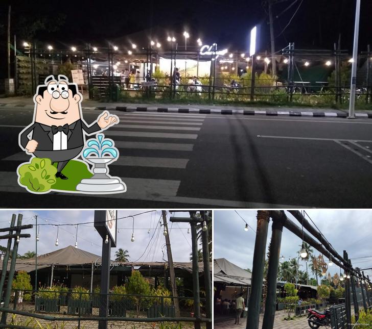 Enjoy the view at the outside area of Chaaya