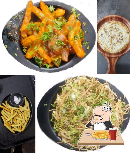 French fries at Love Line Cafe & Restaurant