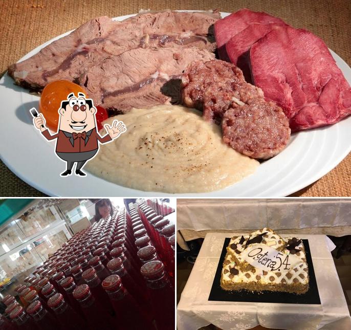 Osteria 54 si caratterizza per la cibo e esterno