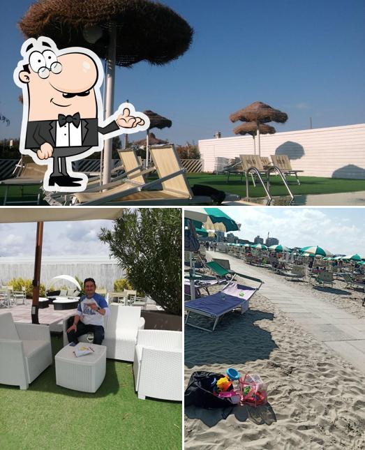 Guarda la immagine che mostra la interni e cibo di Bagno Miami Beach