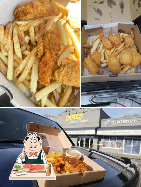 Poisson frites à Brownies Chicken and Seafood