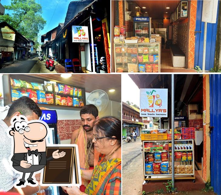 The exterior of Mallya's bakery &juice parlour