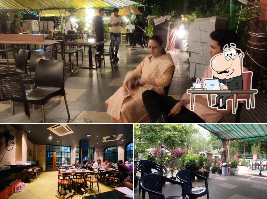 The interior of Simran Farm & Restaurant