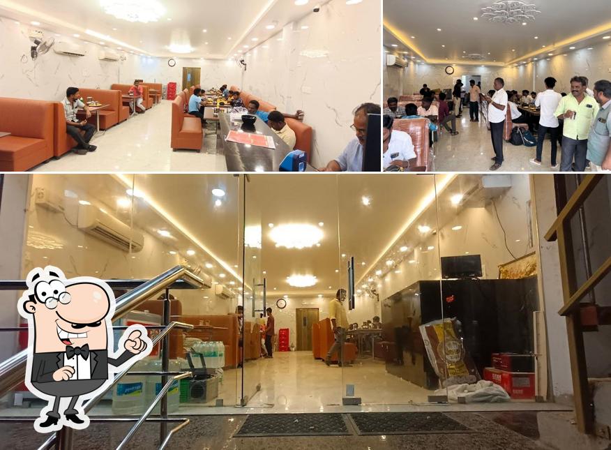 The interior of Amirtha Restaurant