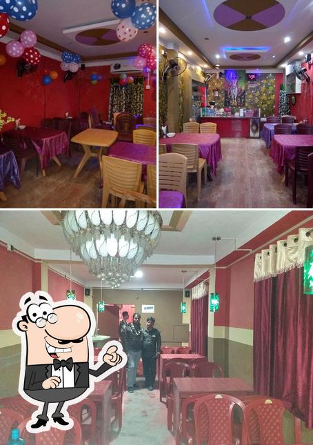 The interior of Babumosai Hotel & Restaurant, Indas, Bankura