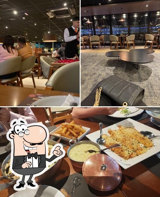 O interior do Coco Bambu Guarulhos