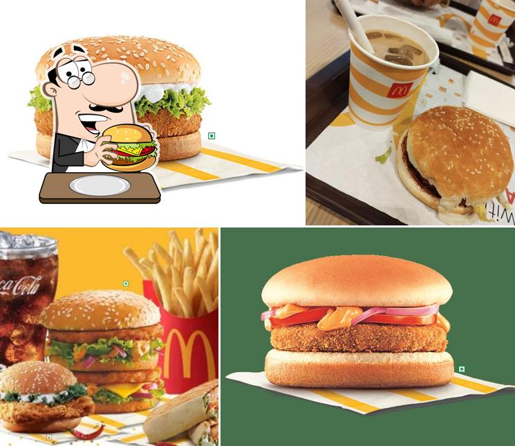 Get a burger at McDonald's