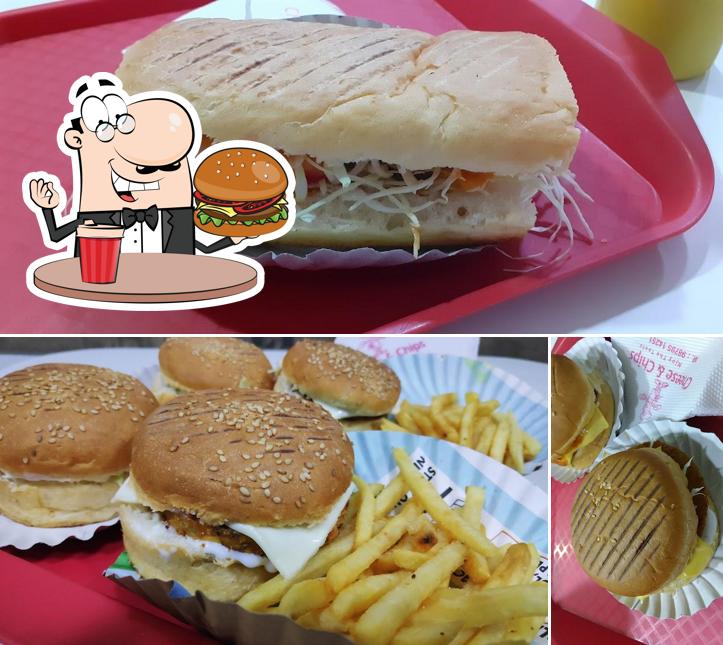 Try out a burger at Cheese n Chips