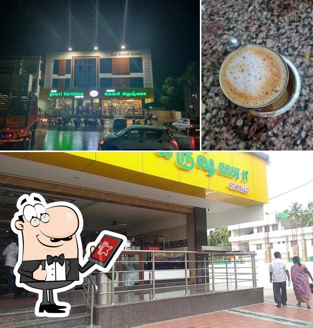 Among various things one can find exterior and beverage at Hotel Gowri Krishna (Anaimalai) Simply Veg