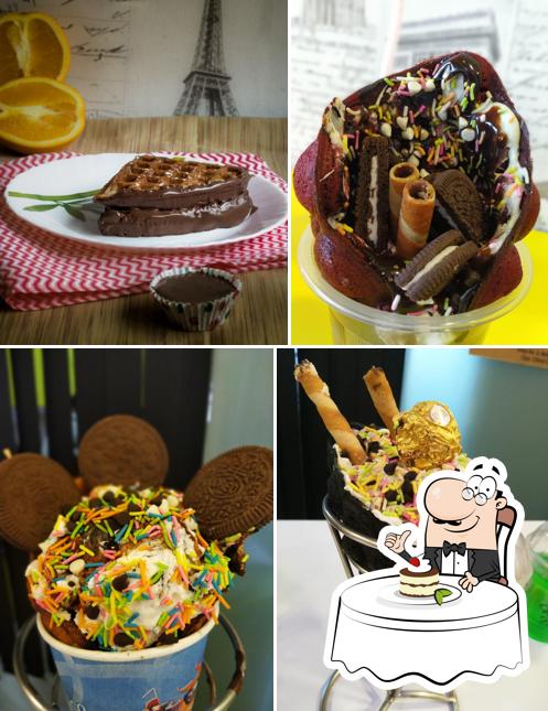 The Waffle Point serves a number of desserts