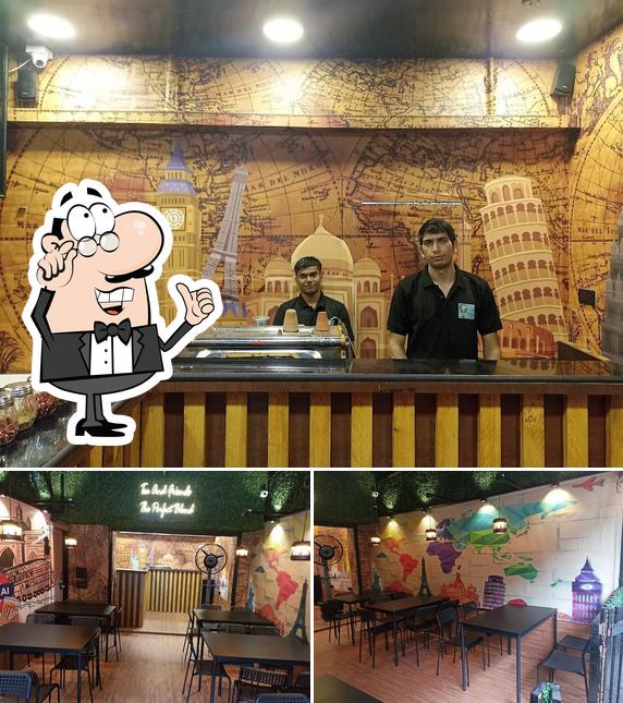 The interior of World Tea Adda