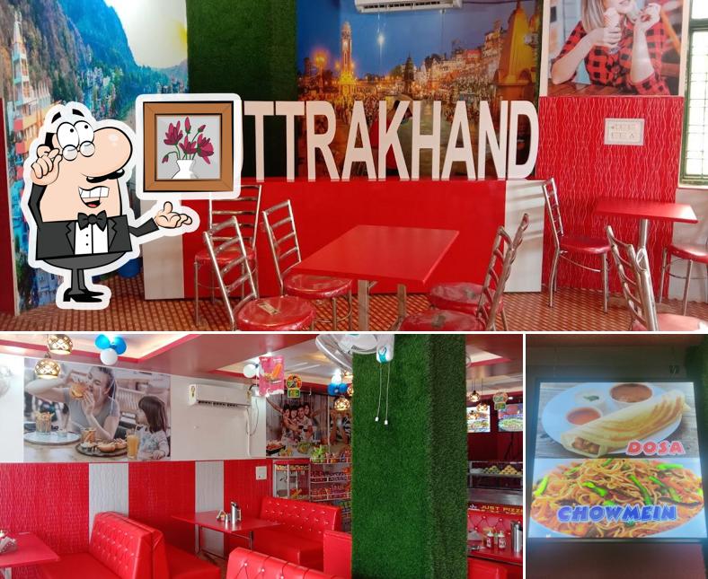JUST PIZZA RESTURANT is distinguished by interior and food
