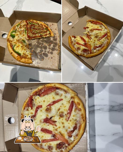 Pick pizza at La Milano Pizzeria
