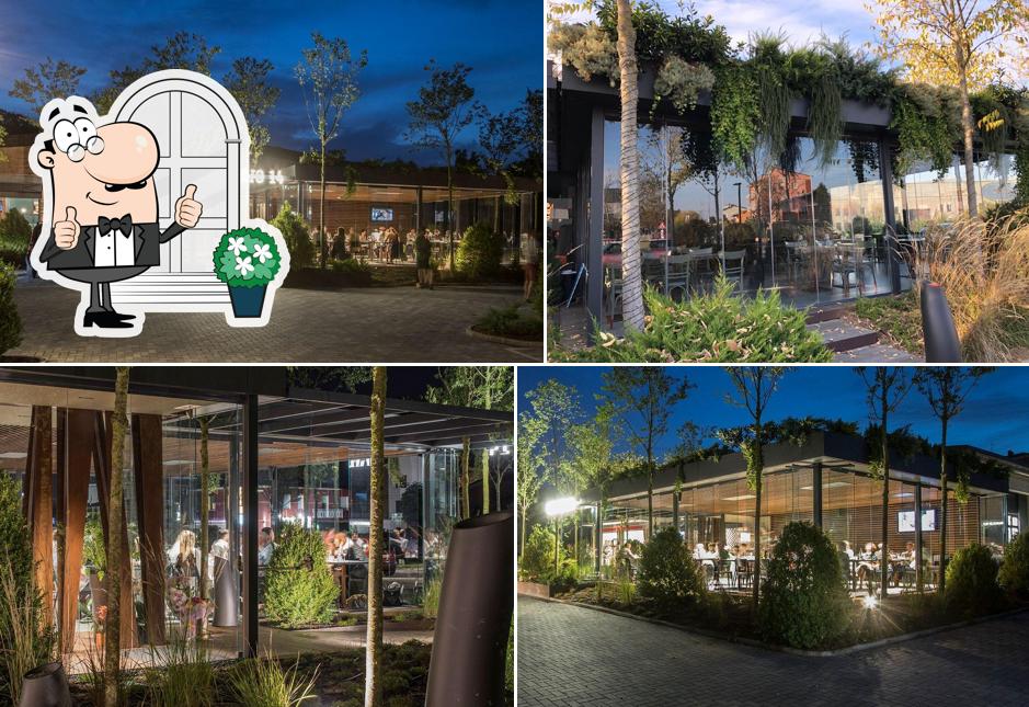 Goditi la vista dall'area esterna di Binario 14