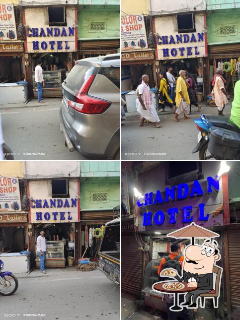 The exterior of Chandan hotel
