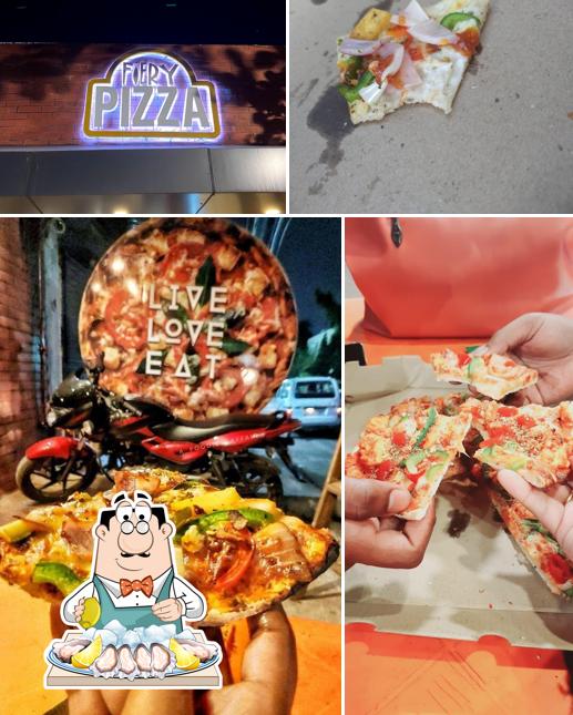 Get seafood at Fiery Pizza