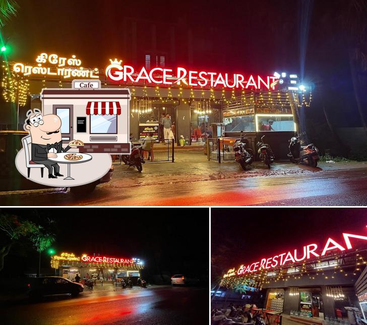 The exterior of Grace Restaurant, SIRKALI