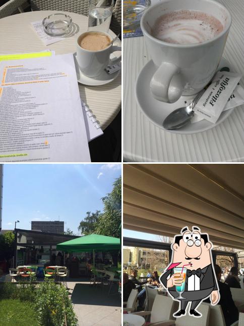 Tra le diverse cose da Restoran Filozofski fakultet, menza si possono trovare la bevanda e interni