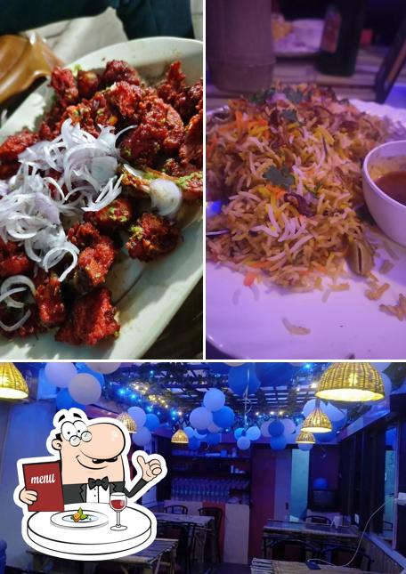 The picture of food and interior at The Lemon Grille