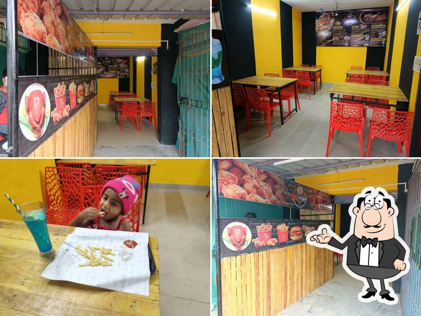 The interior of bbq point
