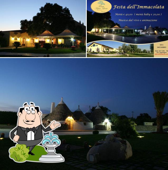 Goditi la vista dagli esterni di Tenuta Antico Leccio