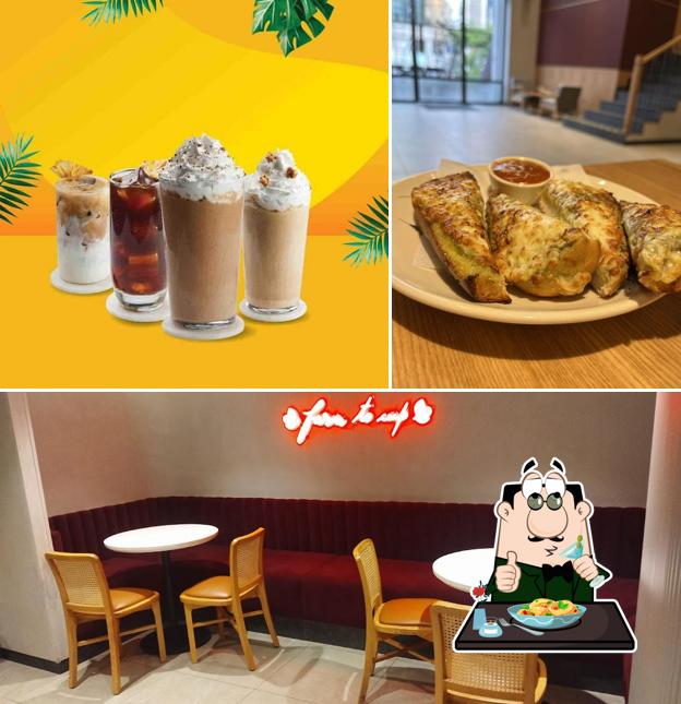 Take a look at the image depicting food and interior at Third Wave Coffee