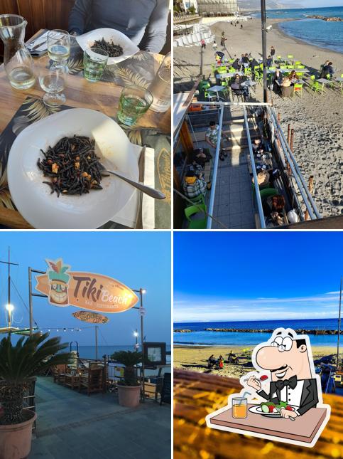 La cibo e esterno del ristorante