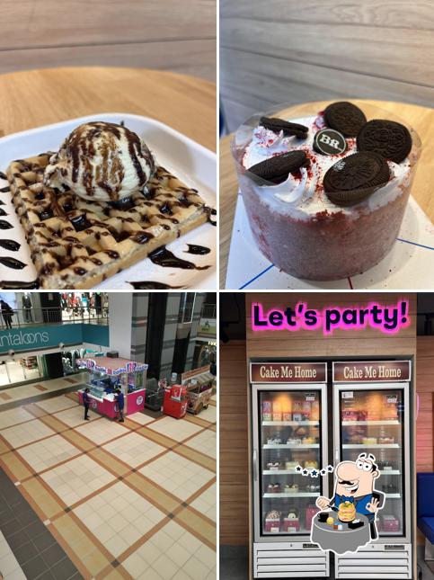 The picture of food and interior at Baskin Robbins