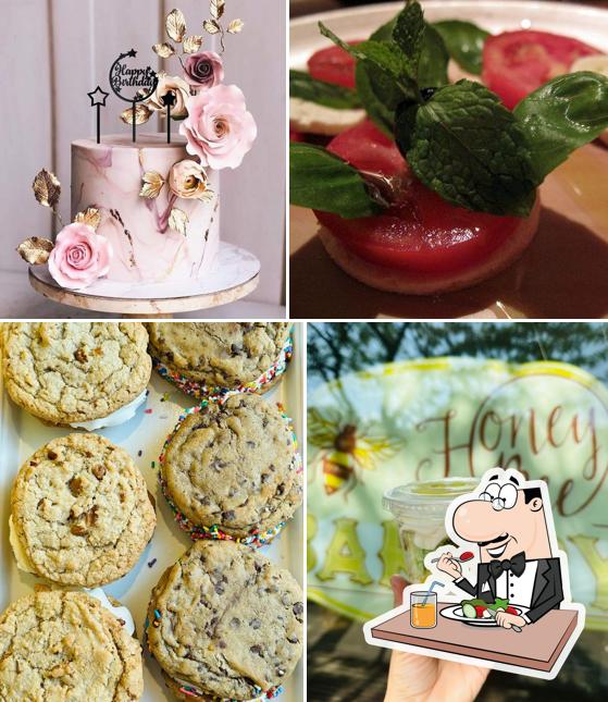 Food at Honey Bee Bakery And Pizzeria